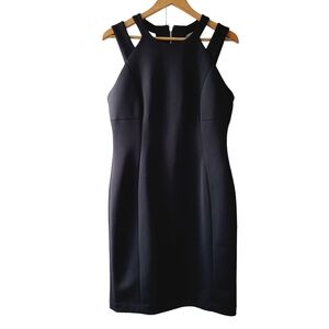 Calvin Klein Black Scuba Sheath Dress